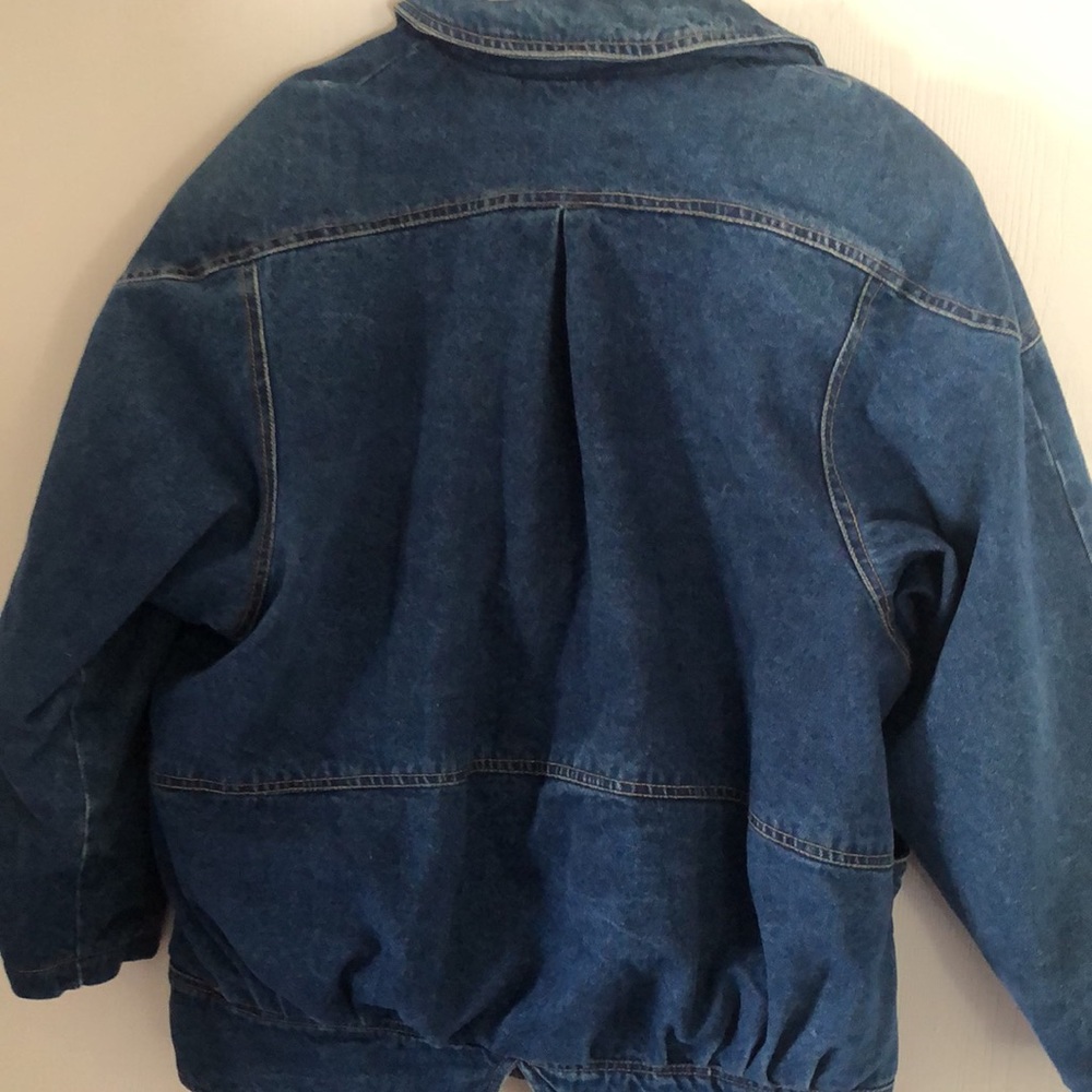 Woman’s Y2k unique retro rare VTG Denim Blue jean Jacket - Picture 15 of 16